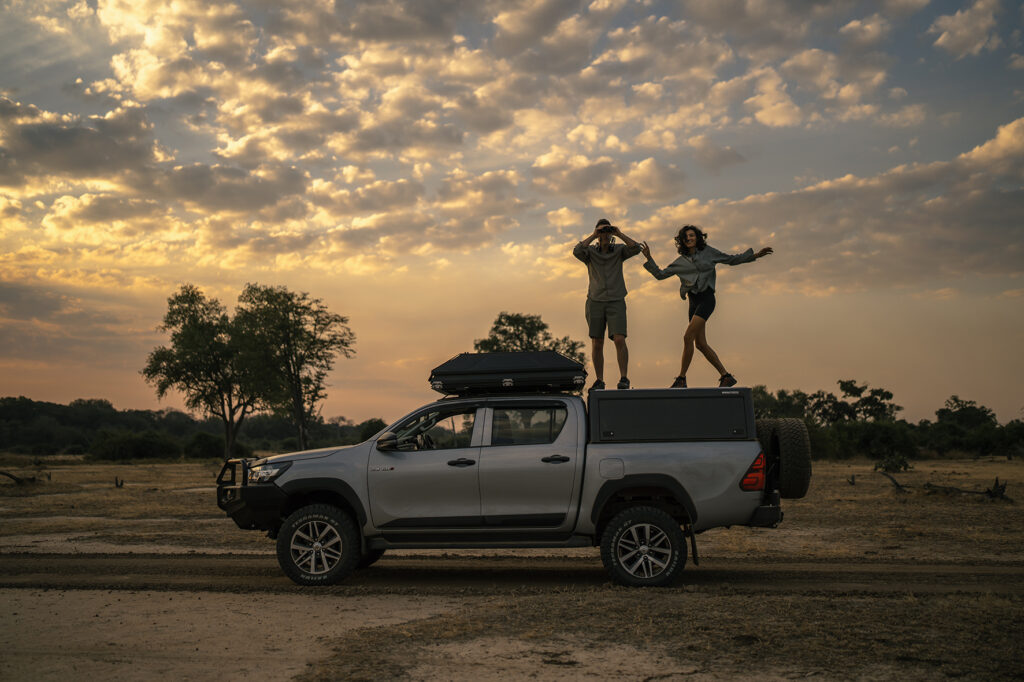 safari car in south luangwa national park