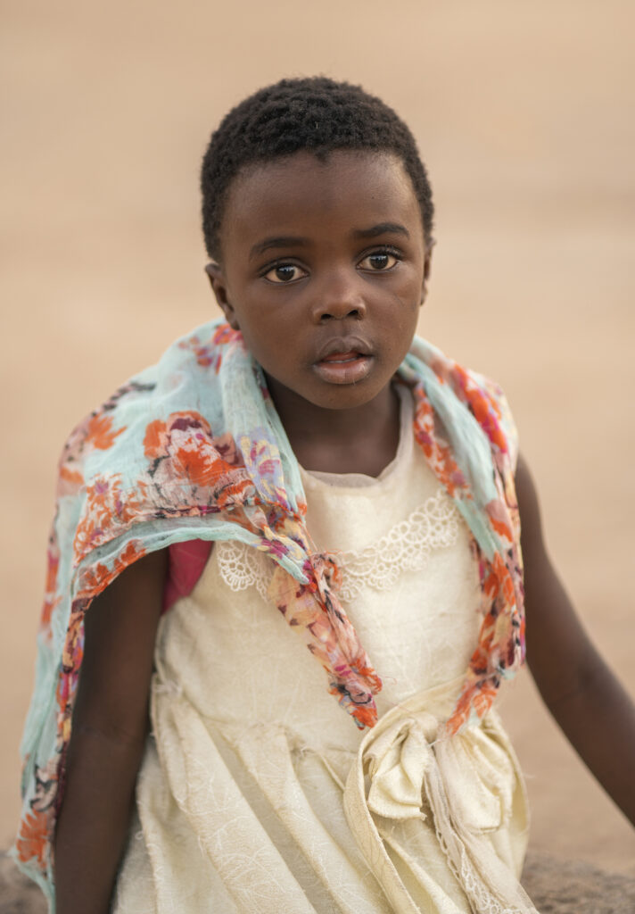 beautiful african girl portrait
