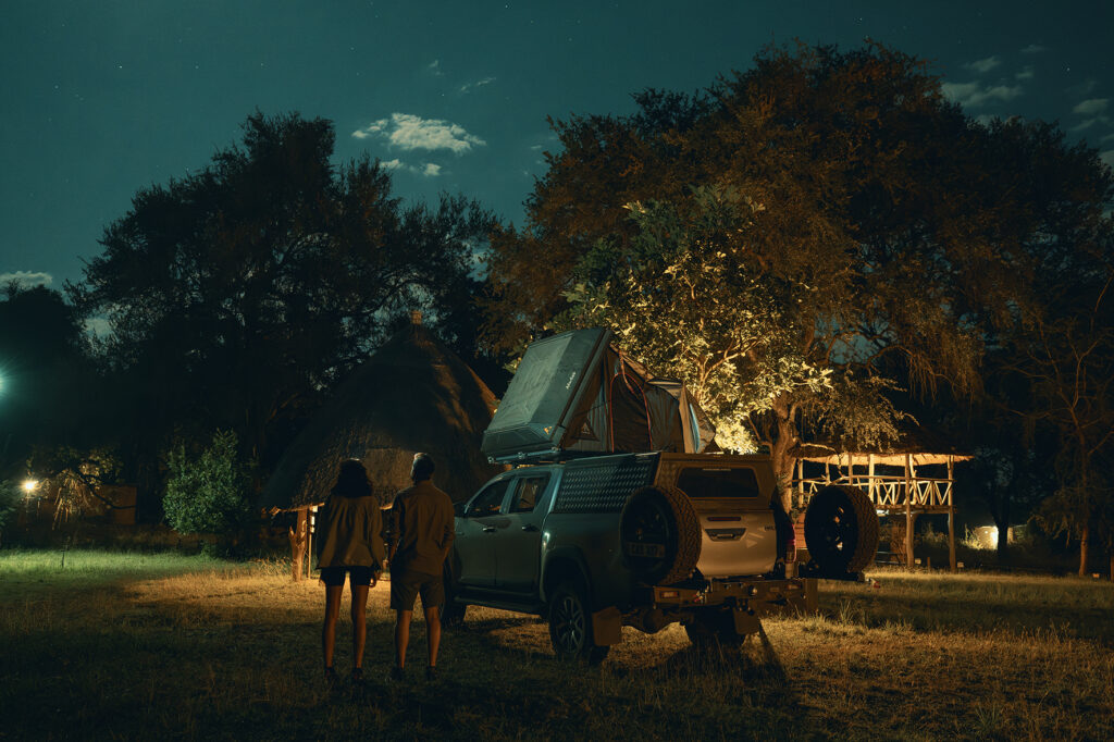 camping at night 