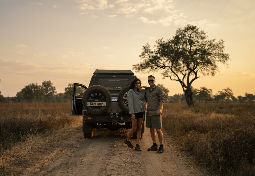 couple doing safari self drive 