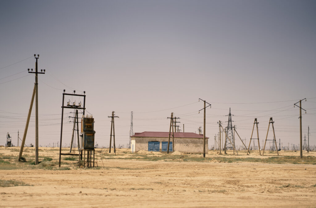 industrial landscape in khazakstan 