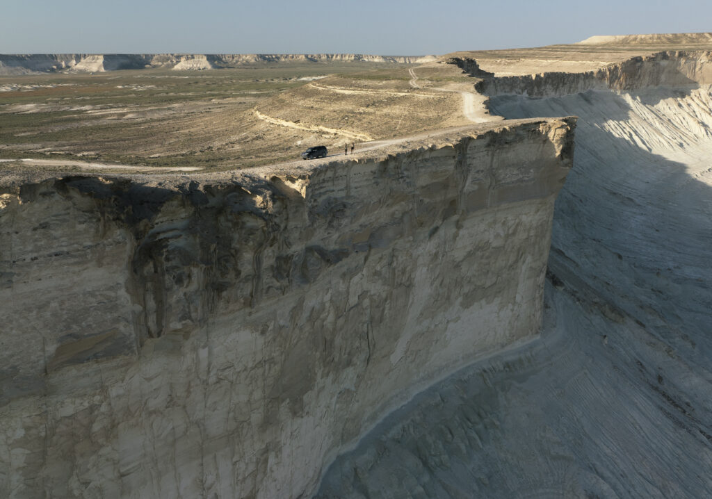 car on a cliff